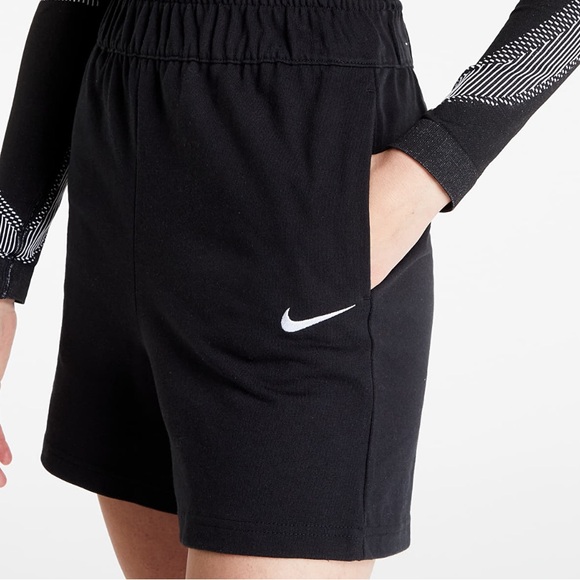 Nike Women’s Heavyweight Jersey Shorts | 100% Cotton,Pockets, Embroidered Swoosh - Picture 4 of 11